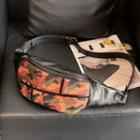 Camo Faux Leather Sling Bag Camouflage - Red & Green & Yellow - One Size