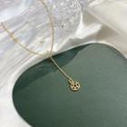 Flower Pendant Y Necklace Js6103 - Gold - One Size