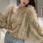 Furry Top Khaki - One Size