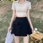 Bow Accent Mini Skort