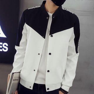Letter Colour Block Jacket