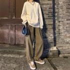 Set: Drop-shoulder Sweatshirt + Loose Fit Pants