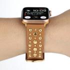 Studded Faux Leather Apple Watch Band