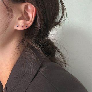 Alloy Square Stud Earring