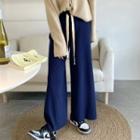 Plain Shift Wide Leg Pants