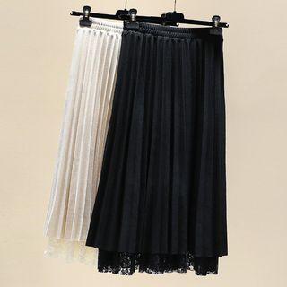 Reversible Midi Lace Skirt