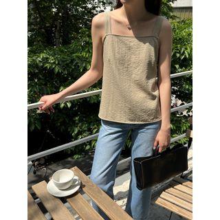 Sleeveless Wrap-back Top