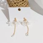 Floral Drop Earring 1 Pair - Era041-75 - Gold - One Size