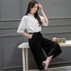 Set: Shirt + Wide-leg Pants