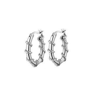 Metal Earring 1 Pc - Silver - One Size