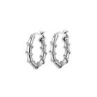 Metal Earring 1 Pc - Silver - One Size