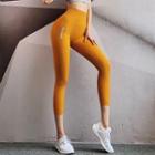 High-waist Capri Lettering Yoga Pants
