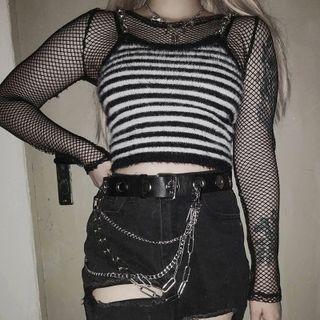 Two Tone Knit Camisole Top