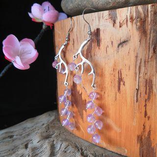 Deer Horn Bead Fringed Earring