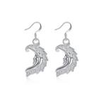 Fashion Simple Moon Earrings Silver - One Size