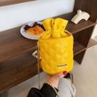 Faux Leather Buckled Bag