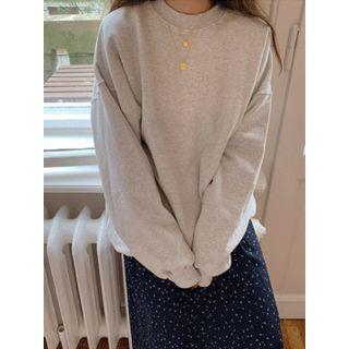 Crew-neck Loose-fit Pullover One Size