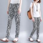 Zebra Patterned Pants