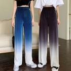 Gradient Straight Leg Wide Leg Pants