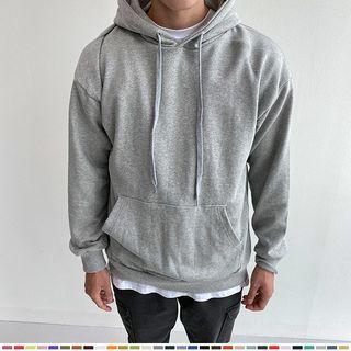 Kangaroo-pocket Hoodie In 30 Colors