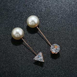 Faux Pearl Rhinestone Brooch (various Designs)
