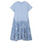 Print Panel Midi A-line Dress