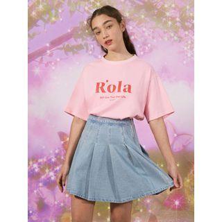 Rola Logo-printed T-shirt Pink - One Size