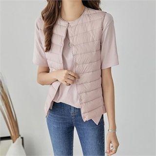 Round-neck Lightweight Padded Vest
