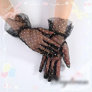 Dotted Mesh Gloves