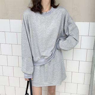Set: Plain Sweatshirt / Plain Skirt