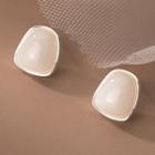 Resin Sterling Silver Earring 1 Pair - Silver - One Size