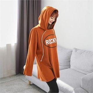 Lettering Loose-fit Hoodie