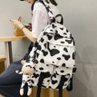 Buckled Animal Print Lightweight Backpack