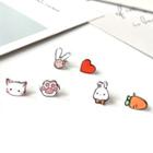 Non-matching Alloy Cartoon Animal Earring