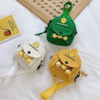 Pvc Panel Cartoon Print Crossbody Bag