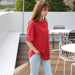 Buttoned Short-sleeve M Lange T-shirt