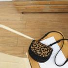 Leopard Print Saddle Crossbody Bag F39 - As Shown In Figure - One Size