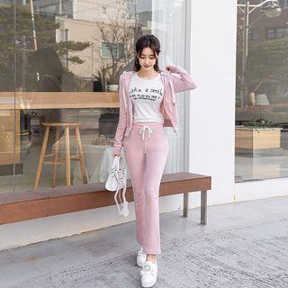 Set: Velvet Hoodie + Sweat Pants