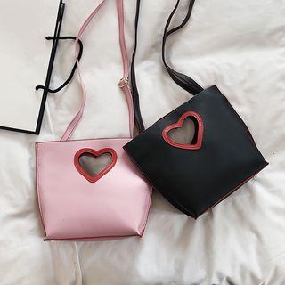 Hollow Out Heart Crossbody Bag