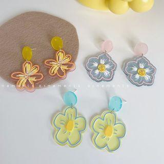 Floral Drop Earring / Clip-on Earring (various Designs)