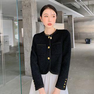 Woven Button Jacket