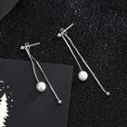 Faux Pearl Drop Earring 1 Pair - Es737 - One Size