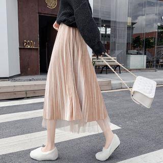 Velvet Overlay Skirt