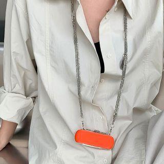 Chain Strap Lipstick Case