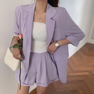 Single Breasted Blazer / Dress Shorts