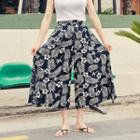 Tropical Flower Pattern Culottes