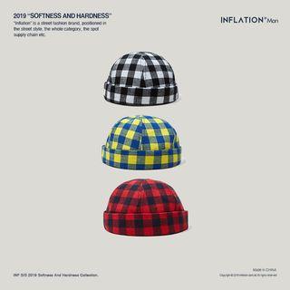 Chinese-style Checked Hat