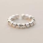 Bead Open Ring Jz9826 - Silver - One Size