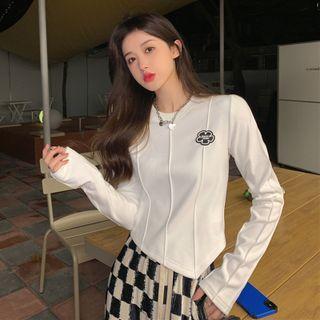 Long-sleeve Logo Top
