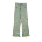 Retro Distressed Boot Cut Jeans